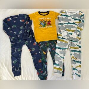 3T Pajama Sets - Dino/Trucks